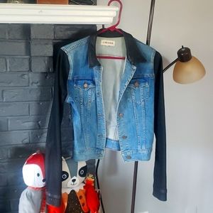 EUC J Brand Coated Sleeve Denim Jacket